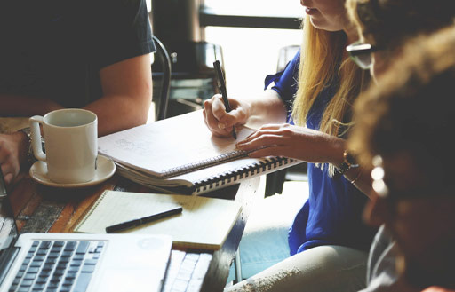 People at a meeting